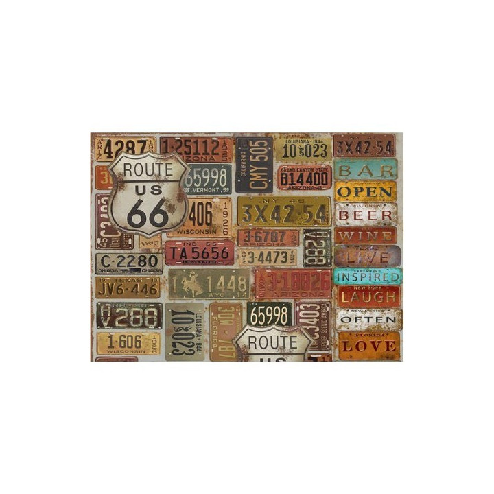 Papel de arroz Matriculas